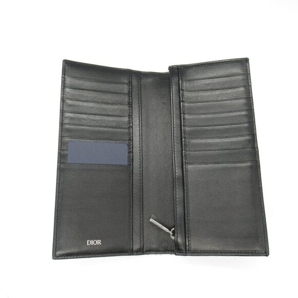 Dior Trotter Jacquard Long Wallet Black - Picture 6 of 6